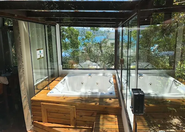 Chale 9 Com Jacuzzi Na Morada Do Ganso Apartamento Bombinhas